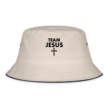 Team jesus - Bob - blanc cassé/bleu marine - Devant