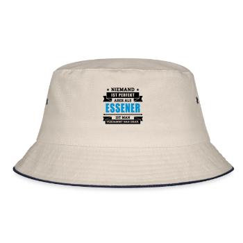 Funshirt Essener - Bucket Hat - Natur/Navy - Vorne