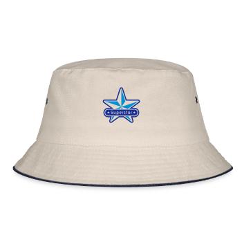 Superstar (2C) - Bucket Hat - Natur/Navy - Vorne