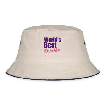 Daughter - Bucket Hat - ecru/navy - Front