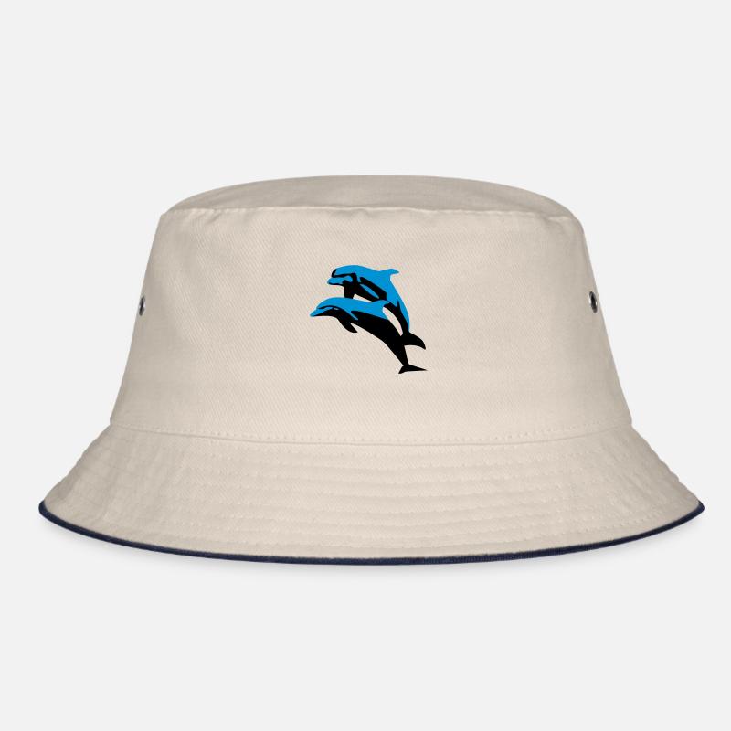Delfin, Delfine - Dolphin Bucket Hat