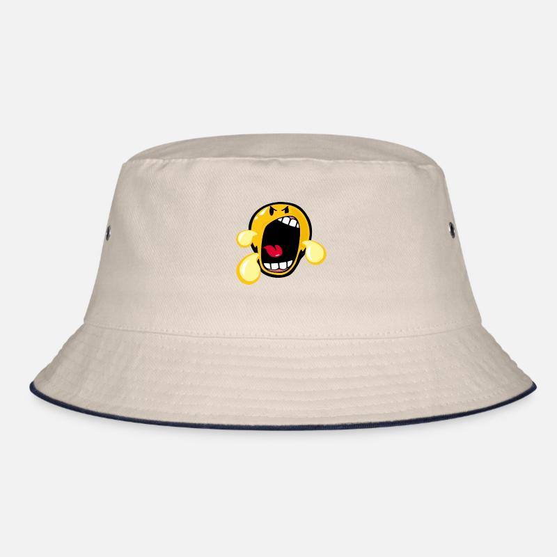 Smiley Anger Irate Bucket Hat