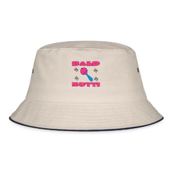 Bald mutti - Bucket Hat - ecru/navy - Front