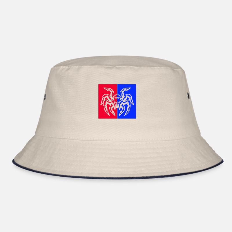 spinne spider - Bucket Hat - Natur/Navy