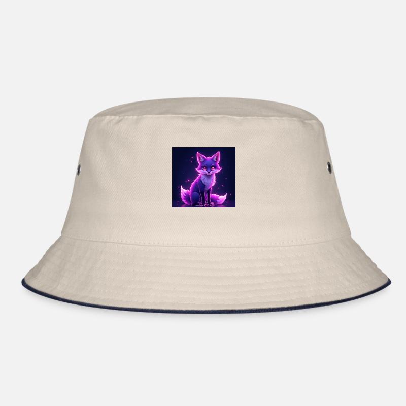 Cottagecore Fuchs - Bucket Hat - Natur/Navy