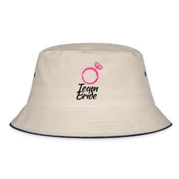 Junggesellen abschied - Bucket Hat - Natur/Navy - Vorne