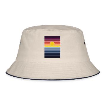 le coucher du soleil - Bob - blanc cassé/bleu marine - Devant