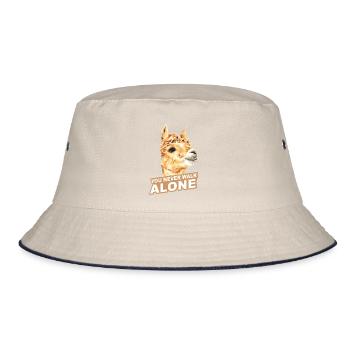 Alpaca - Bucket Hat - ecru/navy - Front