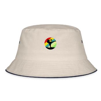 Kickboxing martial arts - Bucket Hat - ecru/navy - Front
