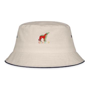 greyhound - Bucket Hat - ecru/navy - Front