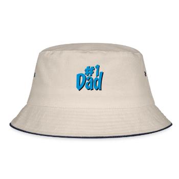 dad - Bucket Hat - Natur/Navy - Vorne