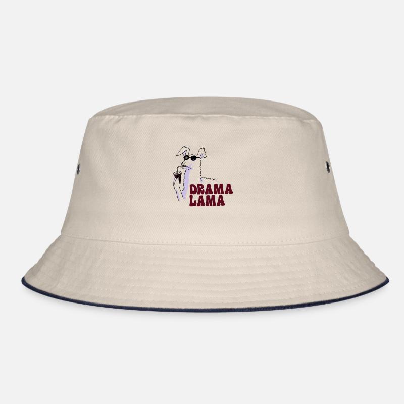 Drama Lama - Bucket Hat - Natur/Navy