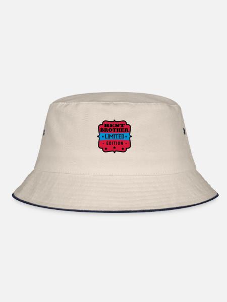 Best brother limited edition - Bucket Hat - Natur/Navy - Vorne