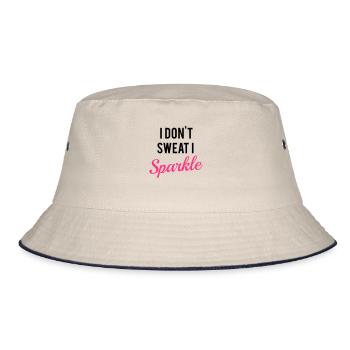 I don't sweat I sparkle - Bob - blanc cassé/bleu marine - Devant