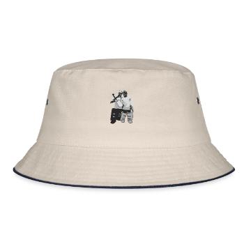 goalies - Bucket Hat - ecru/navy - Front