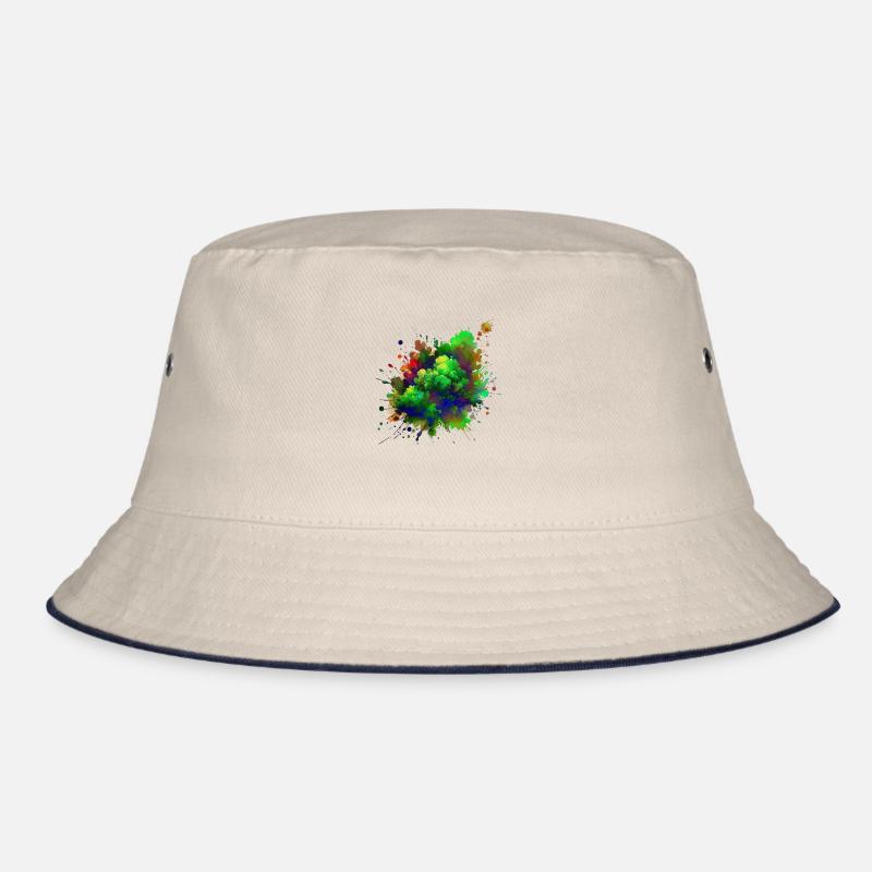 splash drop liquid abstract background water wave Bucket Hat
