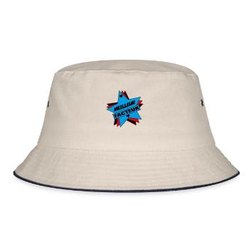 BEST FACTOR - Bucket Hat - ecru/navy - Front