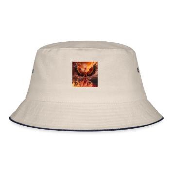 Majestätischer Phönix - Bucket Hat - Natur/Navy - Vorne