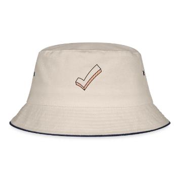 Hook on it two-tone - Bucket Hat - ecru/navy - Front