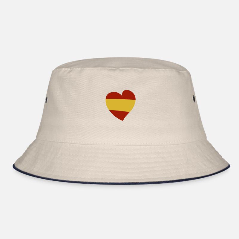 Spain Heart Bucket Hat