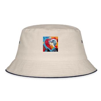 Serenity - Bucket Hat - ecru/navy - Front