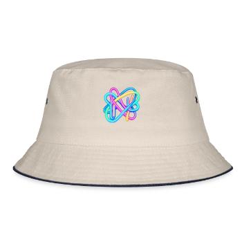 Neon - Bucket Hat - Natur/Navy - Vorne