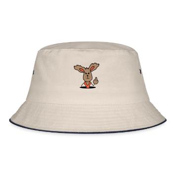 Lapin Majeur Montrer Méchant Coquin Insultant - Bob - blanc cassé/bleu marine - Devant