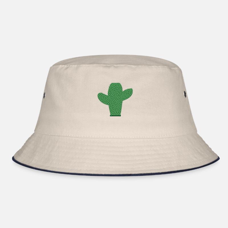 Kaktus - Bucket Hat - Natur/Navy