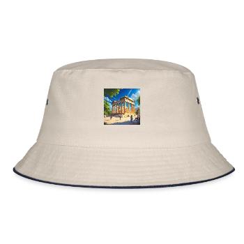 Parthenon - Bucket Hat - Natur/Navy - Vorne