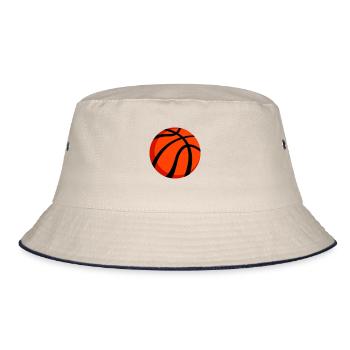 B-Ball - Bucket Hat - Natur/Navy - Vorne