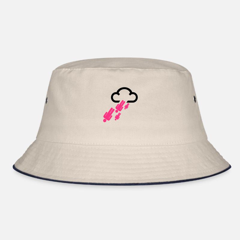 rainingmen - Bucket Hat - ecru/navy