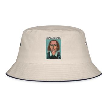 William Shakespeare - Bucket Hat - ecru/navy - Front