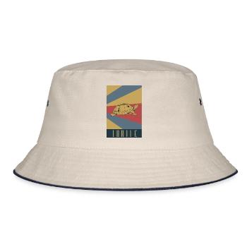 Tortue, tortue, retro, tortue - Bob - blanc cassé/bleu marine - Devant