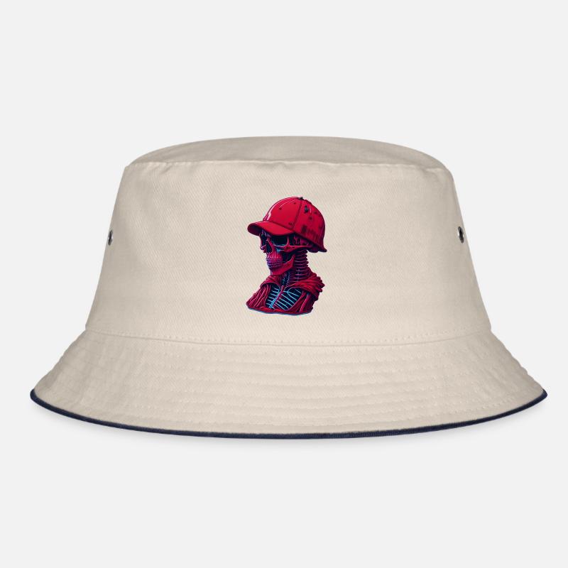 Skelett mit Kappe Bucket Hat