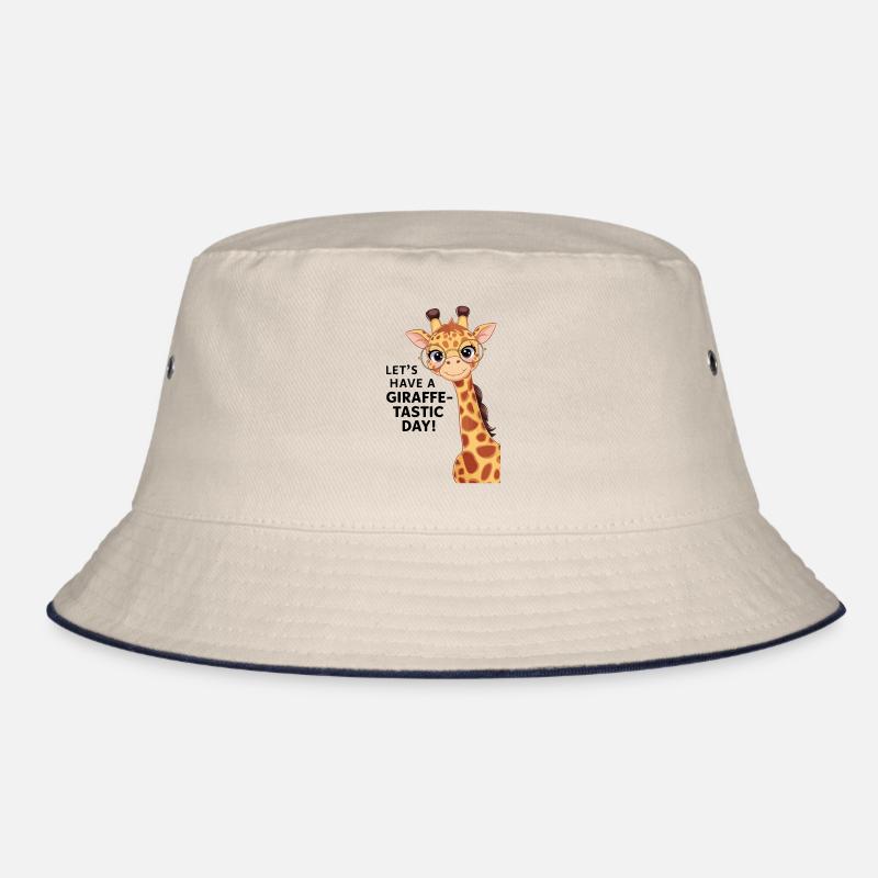 Let’s have a fantastic day - Funny giraffe Bucket Hat