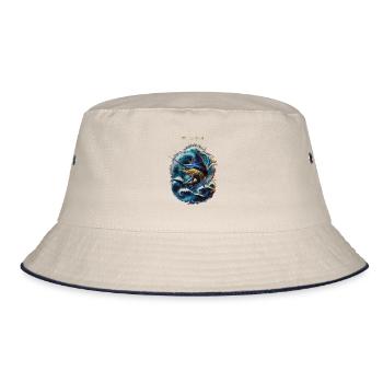 Spearfish - Bucket Hat - Natur/Navy - Vorne