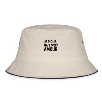 Avec amour infirmière infirmier - Bob - blanc cassé/bleu marine - Devant