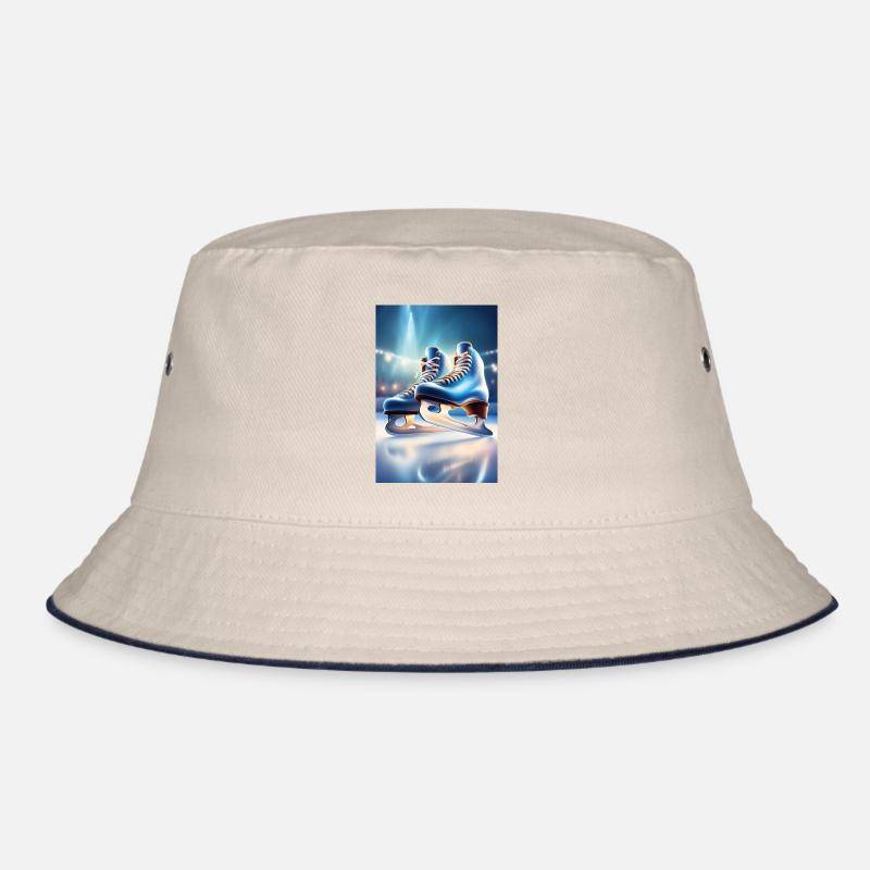 Blaue Schlittschuhe Bucket Hat