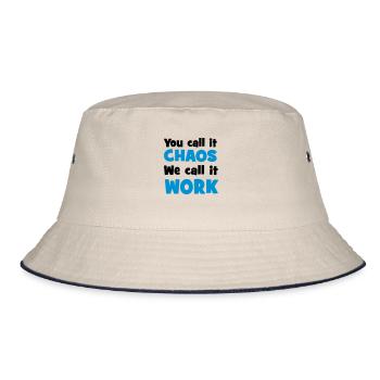 Arbeit - Bucket Hat - Natur/Navy - Vorne