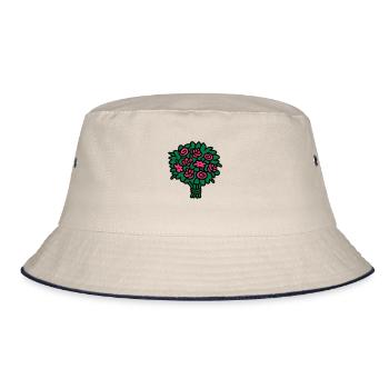 Bouquet 3 - Bucket Hat - ecru/navy - Front