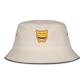 Gloomy Laughs! - Bucket Hat - ecru/navy - Front