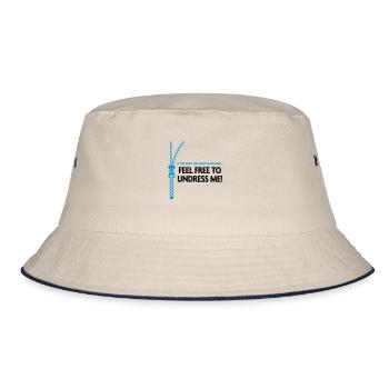 Dir gefällt meine Kleidung nicht? Zieh mich aus! - Bucket Hat - Natur/Navy - Vorne
