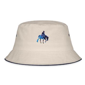 Reiningstar Western rider colorful - Bucket Hat - ecru/navy - Front