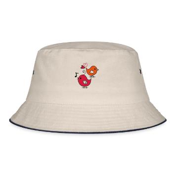 sparrows - Bucket Hat - ecru/navy - Front
