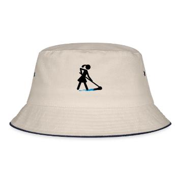 Charwoman - Bucket Hat - ecru/navy - Front