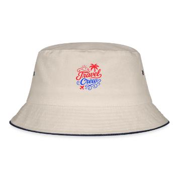 Travel Crew - Bucket Hat - Natur/Navy - Vorne