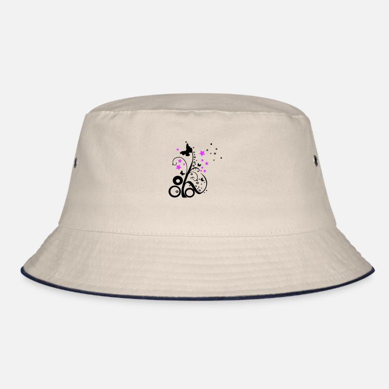 Spring || zweifarbig - Bucket Hat - Natur/Navy