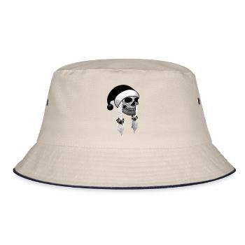 Crâne Femme Noël Bonnets tresses - Bob - blanc cassé/bleu marine - Devant