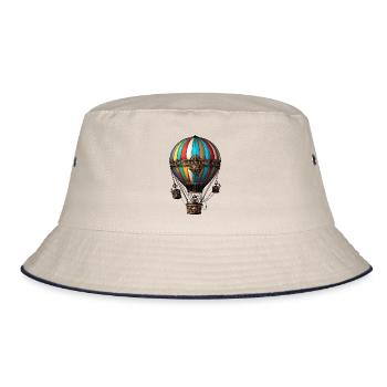 Heißluftballon - Bucket Hat - Natur/Navy - Vorne