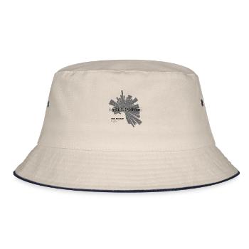 Melbourne Map - Bucket Hat - ecru/navy - Front